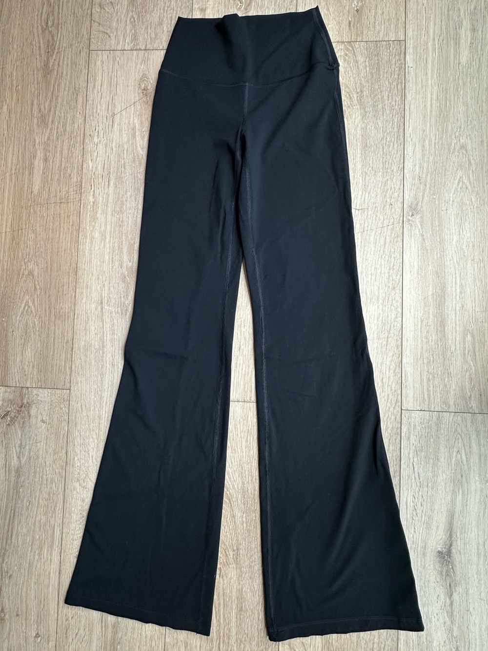 Garage High-Waist Flared Black Leggings